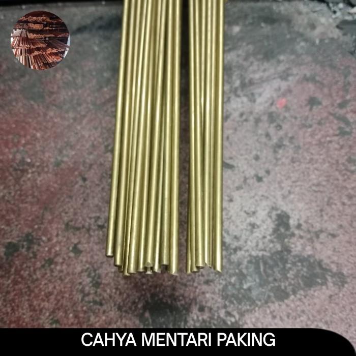 as kuningan diameter 4 mm x panjang 500 mm/as rod kuningan