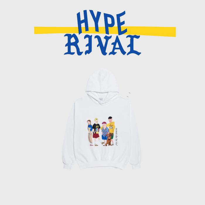ADLV FRIENDS HOODIE WHITE (100% Original)