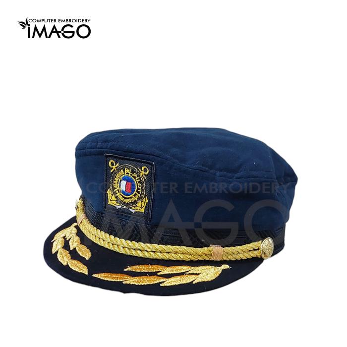 Topi Pelaut | Nahkoda | Sailor Hat | Captain - Maritime Pilot