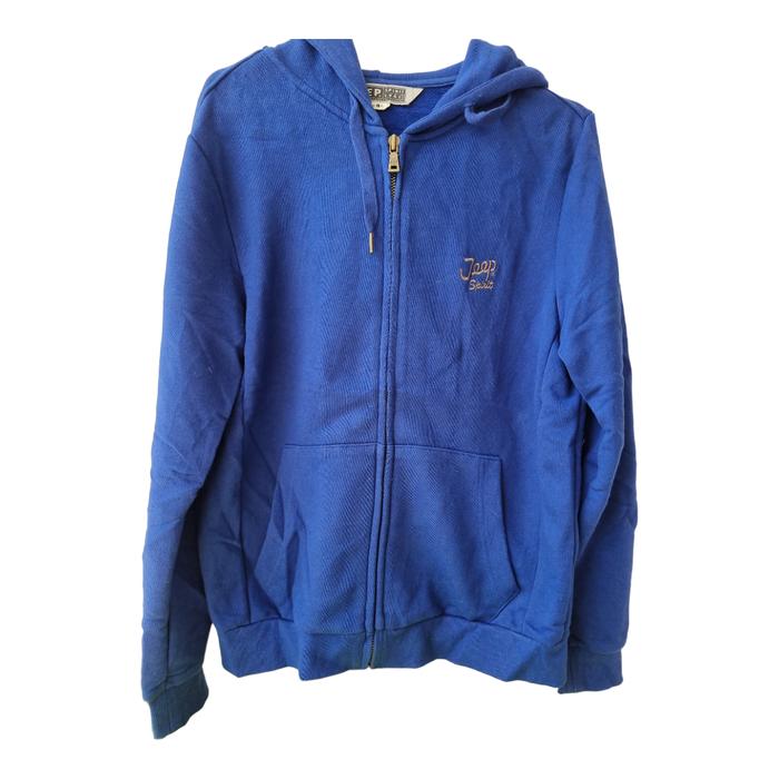 JAKET HOODIE PRIA WANITA JEEP SECOND BRANDED IMPORT BIRU
