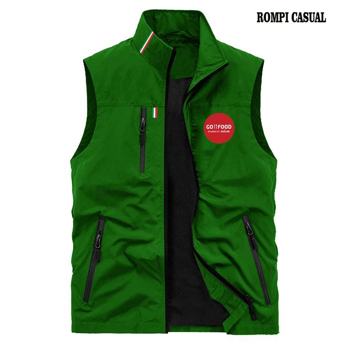 COD!! ROMPI VEST OUTDOOR GOJEK ORIGINAL / ROMPI CASUAL OJOL KEREN BISA CUSTOM