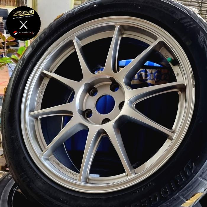 Velg Wedssport TC105N + Potenza R18 8.5 ET.38 Like Ori (Not Rpf1 Te37)