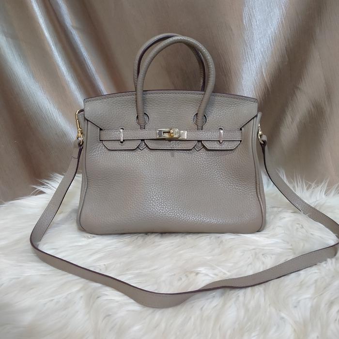 tas kulit wanita seken house of hello top handle bag preloved