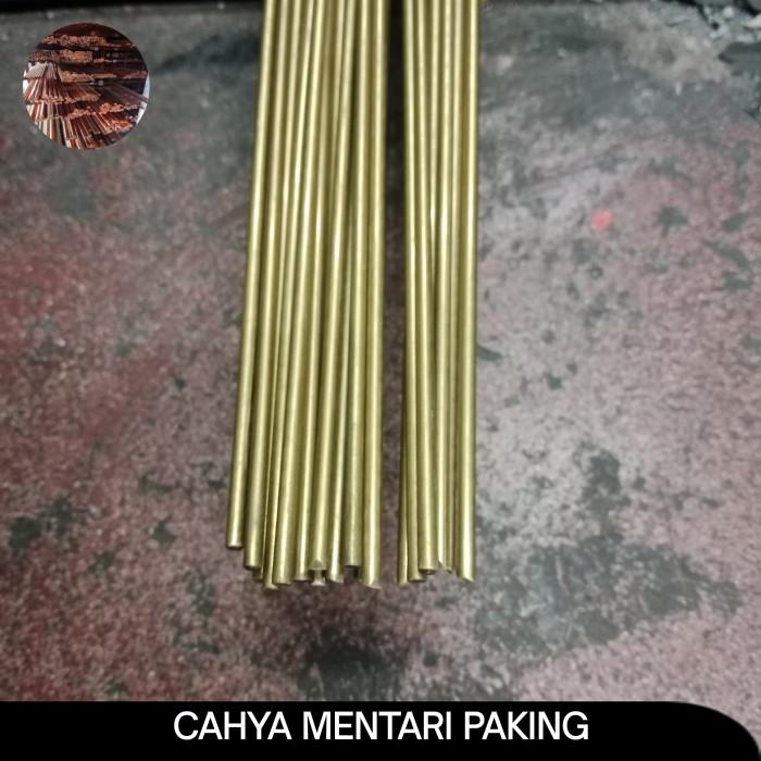 as kuningan diameter 4 mm x panjang 1000 mm/as rod kuningan