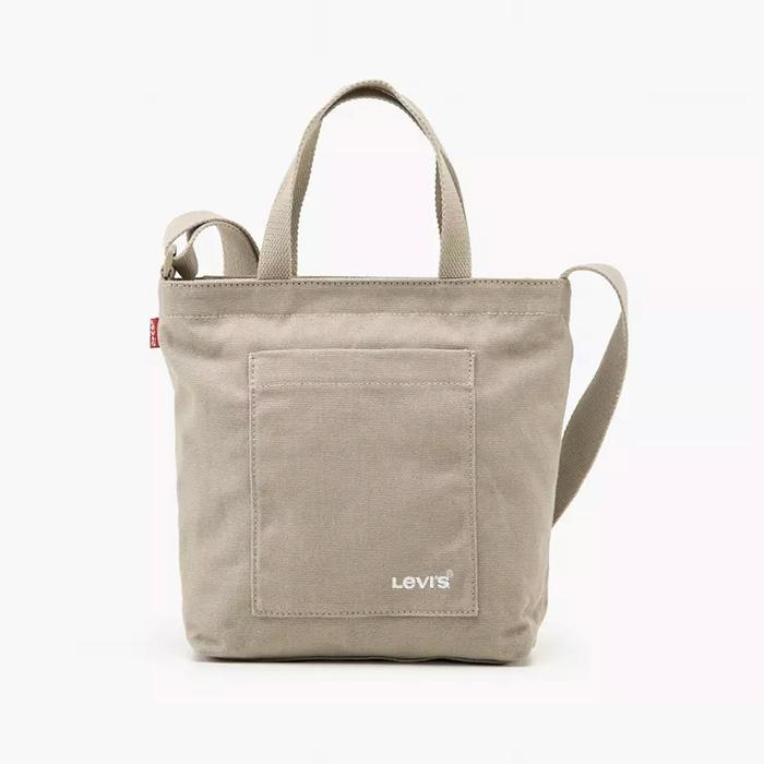 Tas Levis Women Mini Icon Tote Sling Bag Light Khaki ORIGINAL