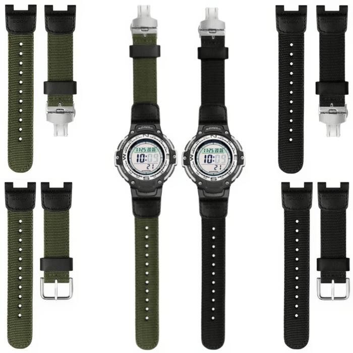 Tali Jam Tangan Kanvas Casio SGW-100 Army Tali Jam Casio OutGear