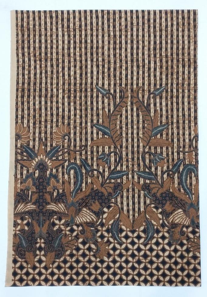 Kain Batik Jarik Selendang Katun SJ 190 Klasik Sogan Liris Kawung