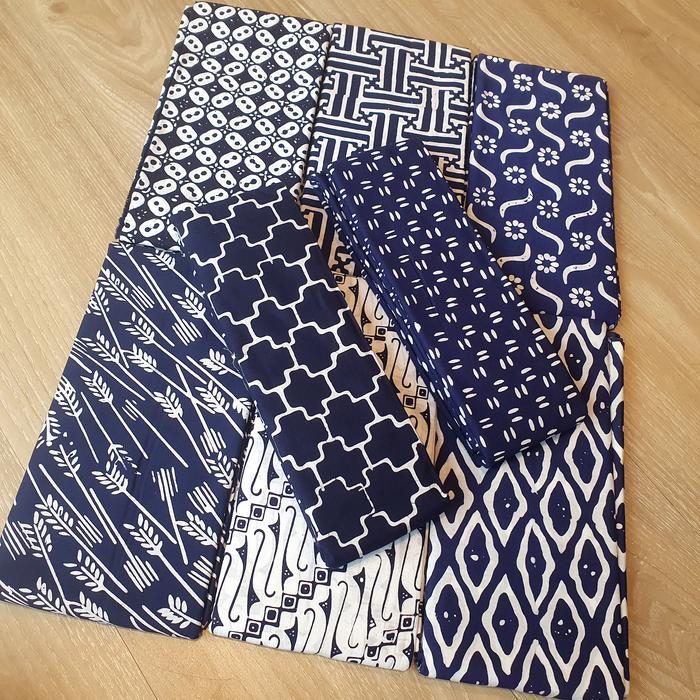 Kain Batik Garutan warna Biru dongker (210619)