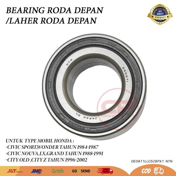 bearing laher lahar roda depan civic sport wonder lx nouva nova grand city old city z 1984 1985 1986