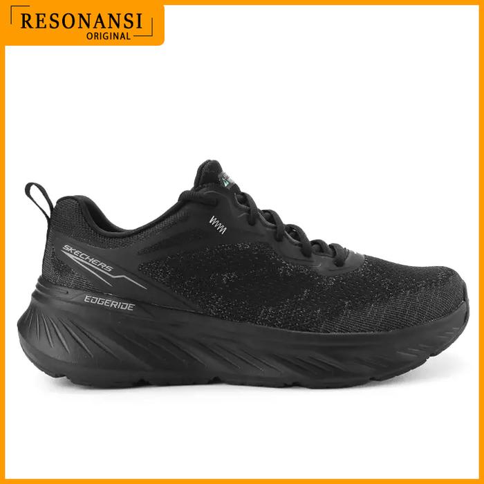 SEPATU PRIA TERBARU SKECHERS ORIGINAL SNEAKERS EDGERIDE HITAM EMPUK