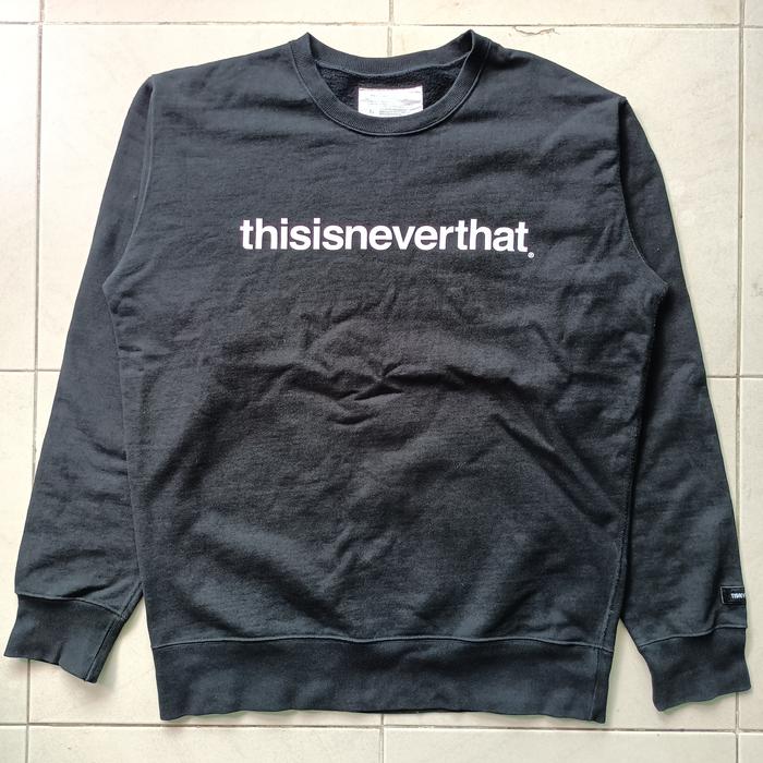 Crewneck Thisisneverthat Black XL Second Original