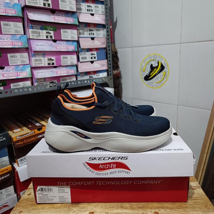 Skechers Arch Fit Infinity - Stormlight Navy / Orange