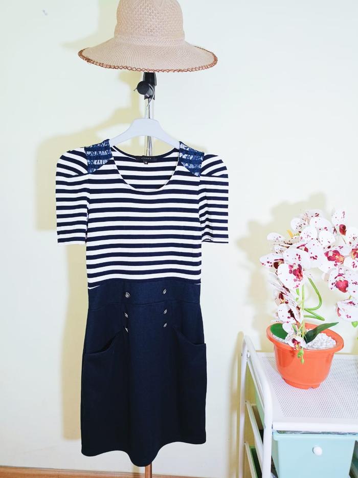 Preloved Dress Salur Dual Tone
