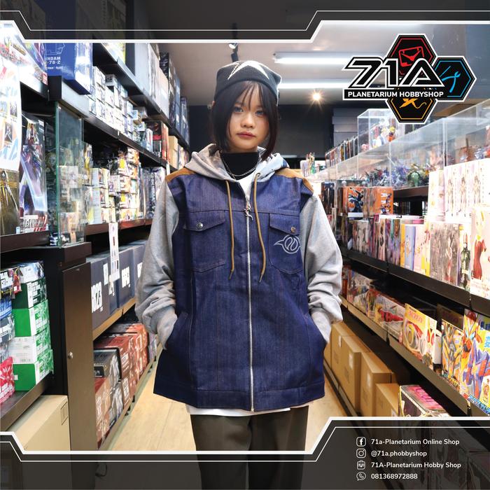 WEREGARURUMON DENIM HOODIE JACKET