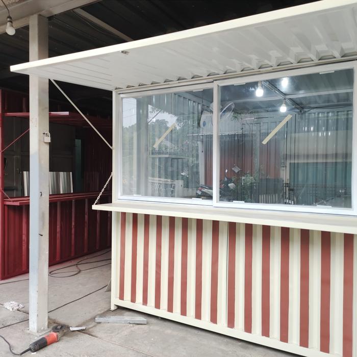 booth container/booth semi kontainer custom design #335