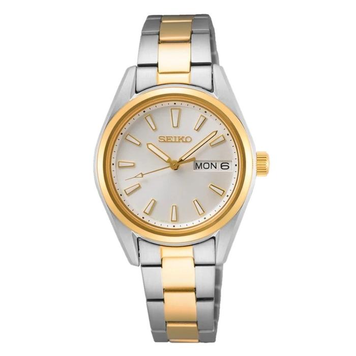 Seiko Ladies SUR454P1 SUR454 Classic Sapphire Quartz Dual Tone Stainless Steel
