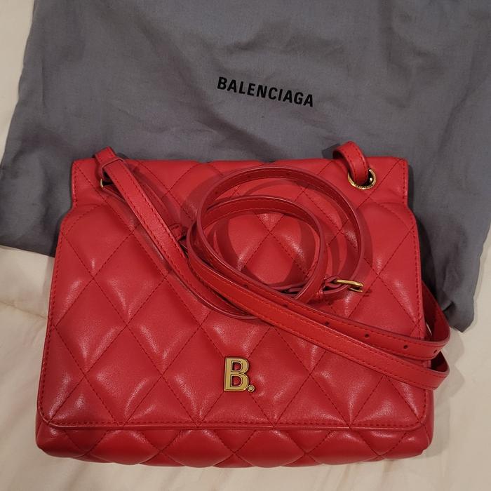 Balenciaga Leather Medium Touch B. Shoulder Bag Preloved Original 98%