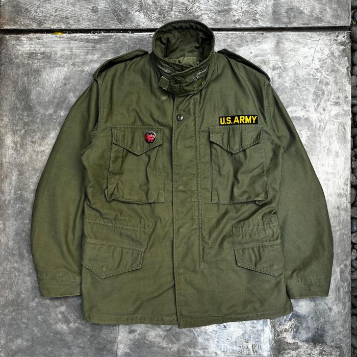 Vintage 60s M-65 OG 107 M1965 US Army Military Field Jacket Made In