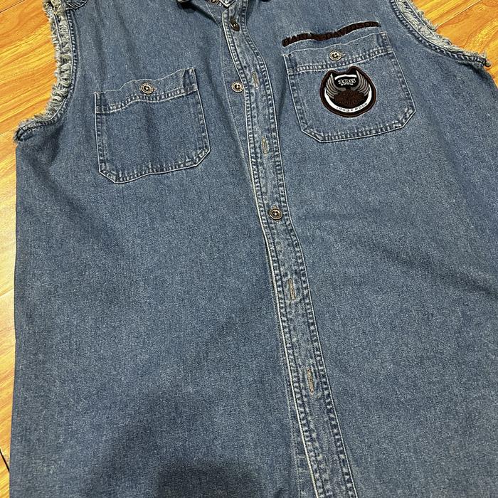 Harley Davidson Anniversary Denim Vest NOS (NEW OLD STOCK)