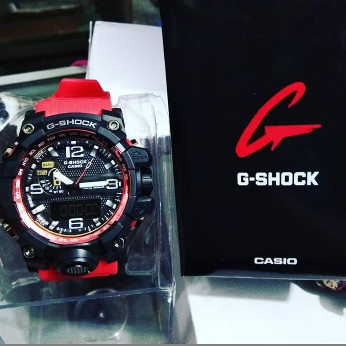 casio g shock black strap red Limited kw
