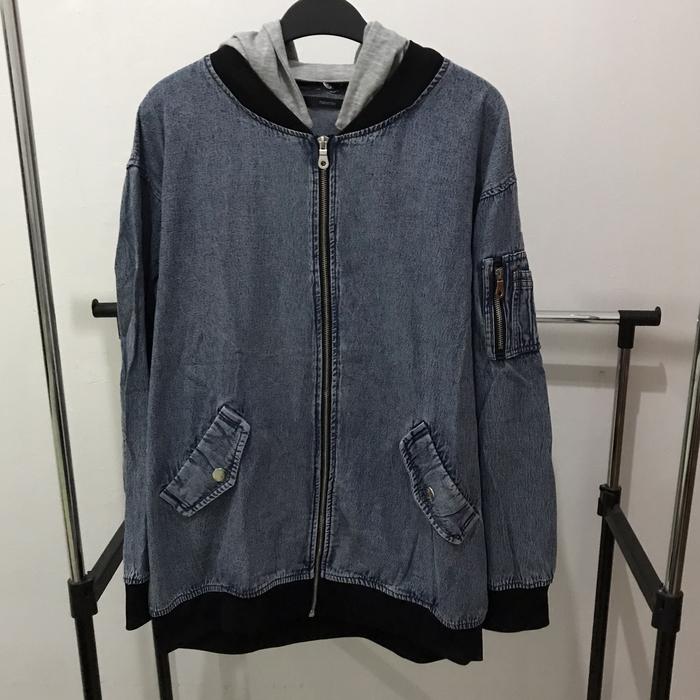Jacket Denim Berhoodie by Reinette