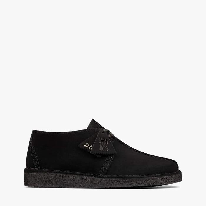 CLARKS - Desert Trek Men's Sneakers- Black Suede