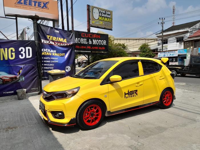 READY VELG IMPORT HSR WARNA MERAH Ring 15 Lebar 7, Cocok buat BRIO JAZZ YARIS SWIFT VIOS CALYA SIGRA