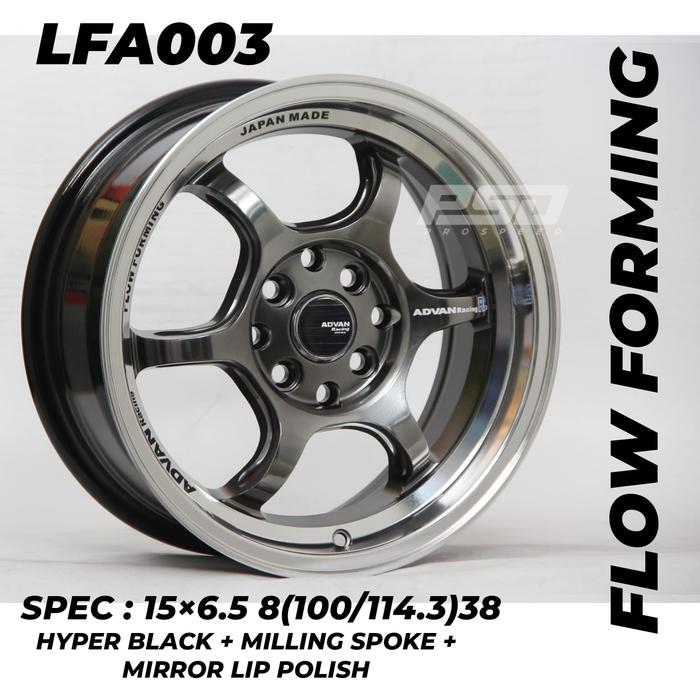 RGD2/L2S HYPER BLACK VELG JF LUXURY R15