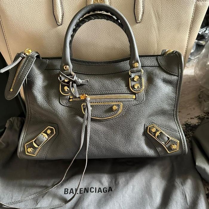 Balenciaga small city edge grey