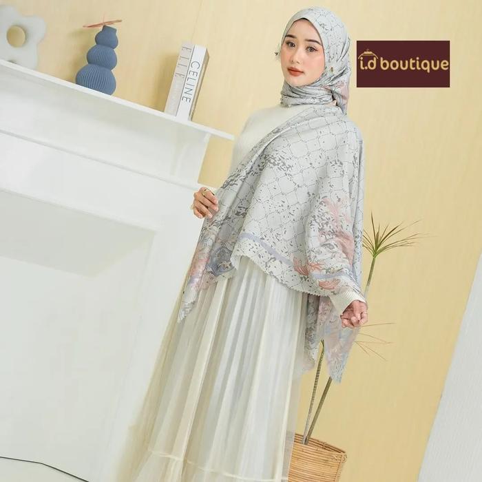 Jilbab Segiempat Motif ZR