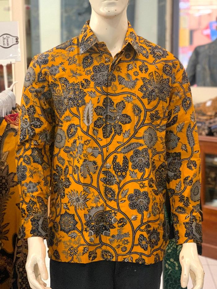 DANAR HADI Kemeja Panjang Size XL Motif GB 1 Baju Batik Pria Katun Cowok Distro Flannel Original