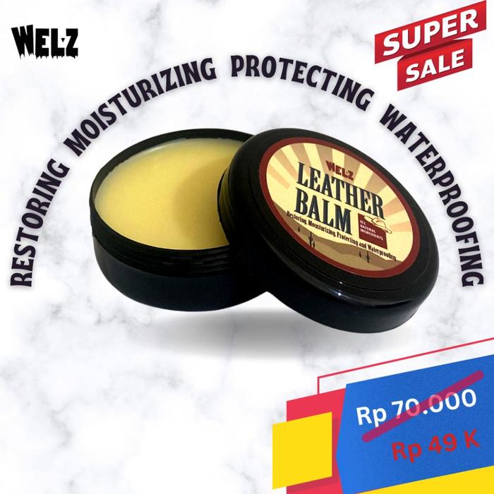 Borong Welz Leather Balm Perawatan Kulit Semir Sepatu Kulit , Jaket , Tas All In One Leather Care