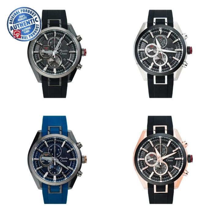 TALI KARET JAM TANGAN ALEXANDRE CHRISTIE AC6582 AC 6582 ORIGINAL 100% RUBBER BAND