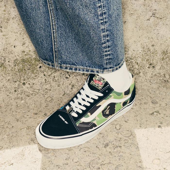 Special Released Vans x BAPE Oldskool LX Black Camo Original Resmi