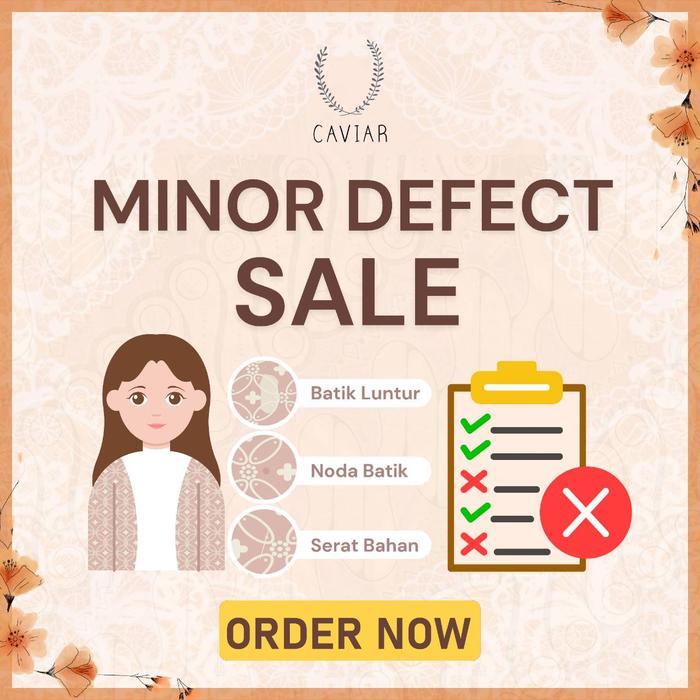 CAVIARWEAR DEFECT SALE || DEFECT MINOR || REJECT SALE