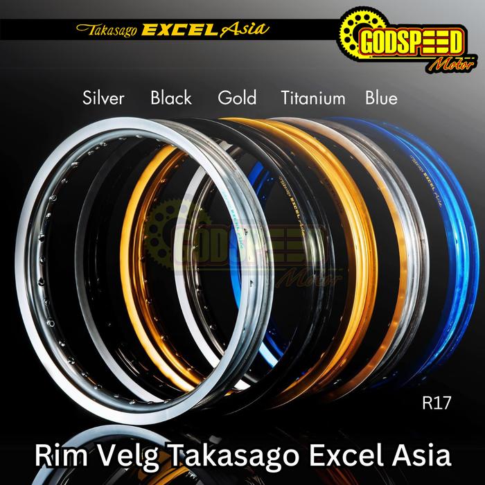 VELG RIM TAKASAGO EXCEL ASIA 17X185 RING 17 LEBAR 185