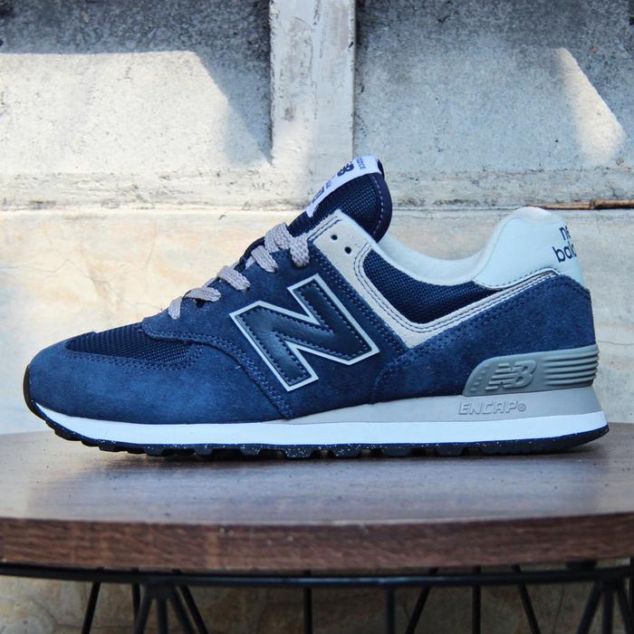 NEW BALANCE 574 CLASSIC "NAVY/WHITE"