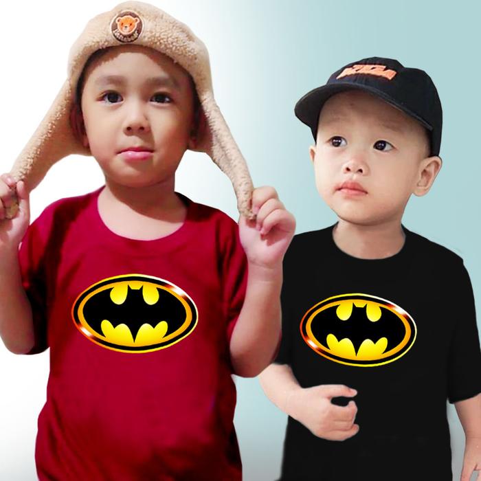 Kaos Unisex Anak Batman Logo 3 Dimensi