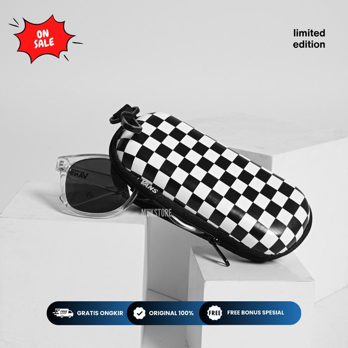 Tempat Kacamata Vans Checkerboard / Pouch Vans Checkerboard Original