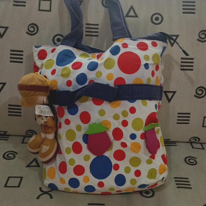 Tas selempang polkadot boneka preloved