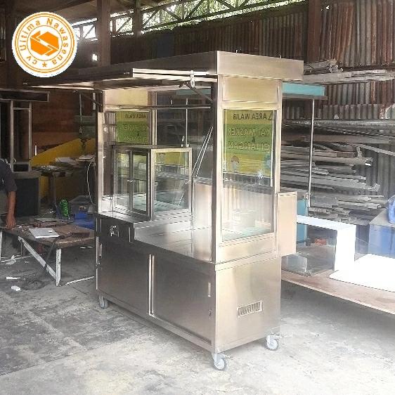 Gerobak Bebek Peking Stainless Ukuran 60x150x200cm Order Bu Maya Pancoran