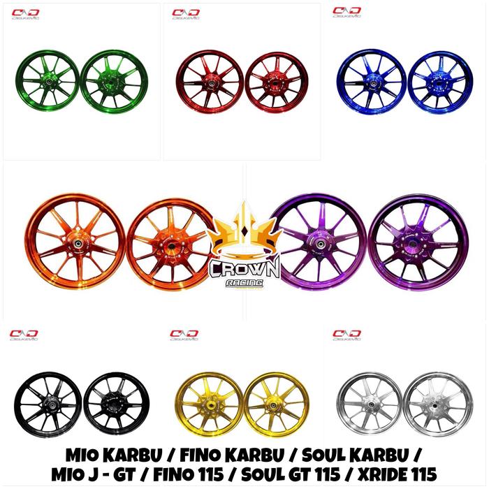 Velg Delkevic Xspeed Mio Fino Soul Karbu Mio J GT Xride 115 Soul GT Motor Motorcycle