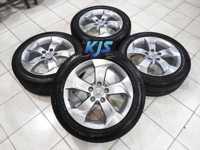 Velg Mobil Copotan Bekas Ring 17 Ori HRV Pcd 5x114 Ban 215/55 R17 Buat Innova CRV Camry Civic BRV Lu