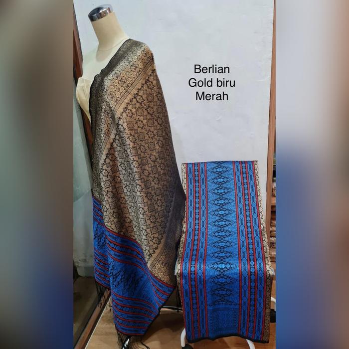 Na70 Songket Modern Tanpa Sambungan Benang Berlian Gebeng Warna Ungu Manggis Biru Dusty Pink