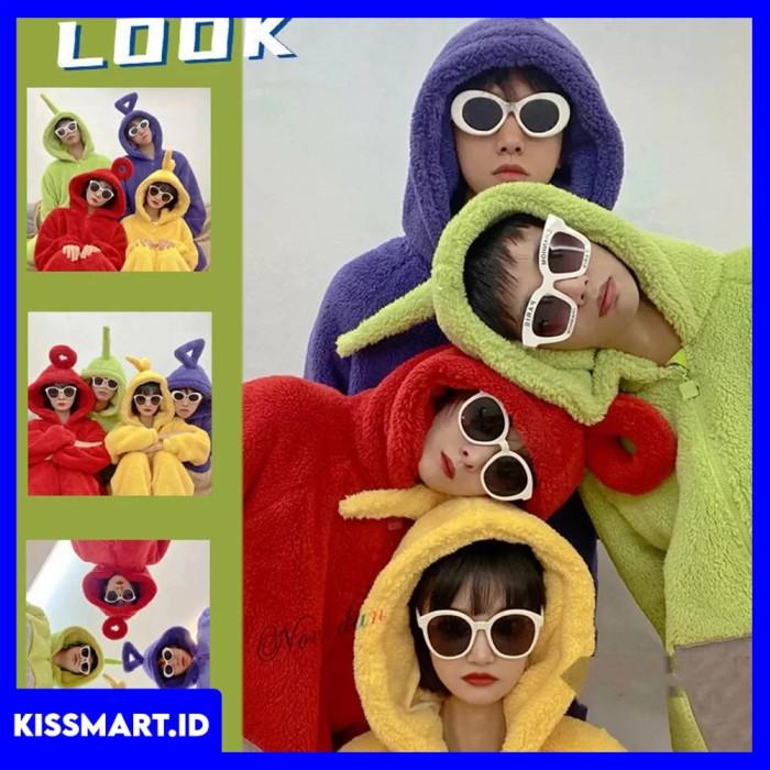 KOSTUM COSPLAY TELETUBBIES ONESIE DEWASA