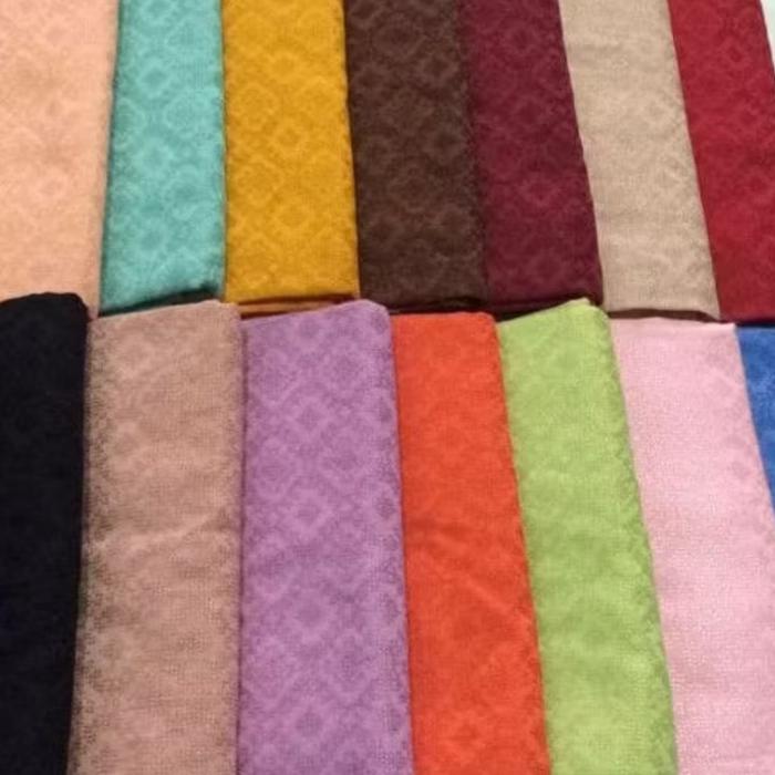 Kain Meteran Dobby Polos Elegant