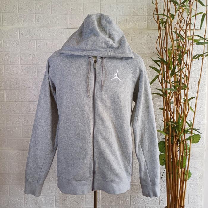 ZIPPER HOODIE JORDAN ORIGINAL, SIZE L-XL (SECOND BRANDED) ABU-ABU, PT169
