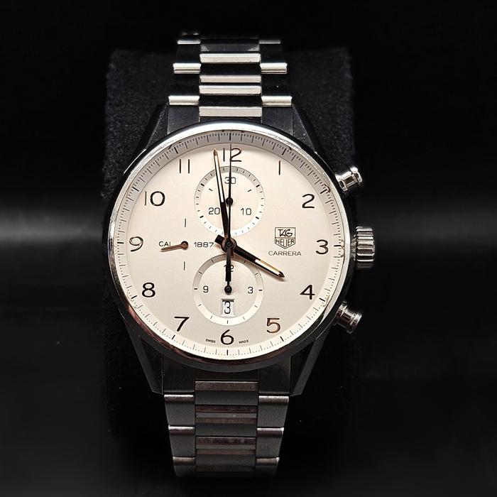 Jam Tangan TH Carrera Calibre 1887 Chronograph White