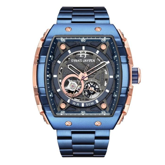 Jam Tangan Evans Jayden Pria Automatic Original 9564 Tahan Air 50 Meter