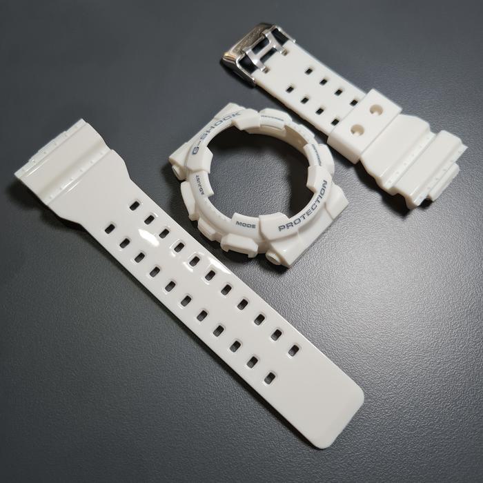 BNB BEZEL STRAP G-SHOCK GA-100 GA-110 GA-120 GD-120 WHITE GREY GLOSSY